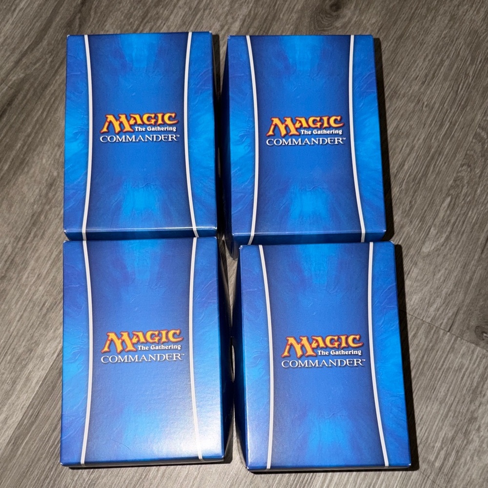 4 boxes Magic: The Gathering Commander Deck Boxes mind seize